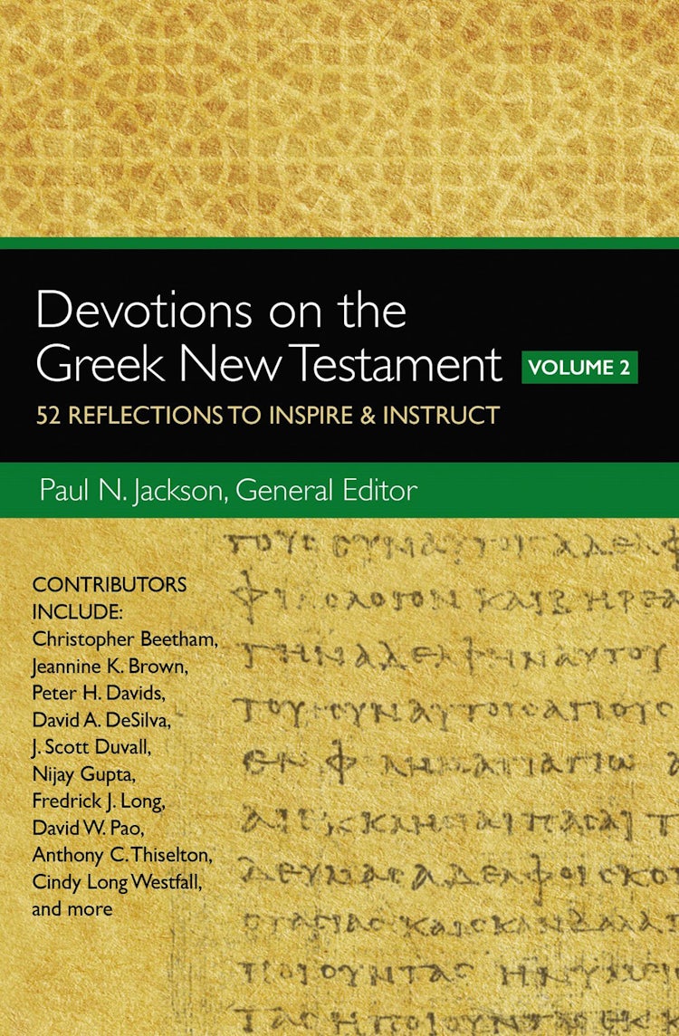 Cover image for Devotions On The Greek New Testament, Volume Two: 52 Reflections To Inspire & Instruct, isbn: 9780310529354