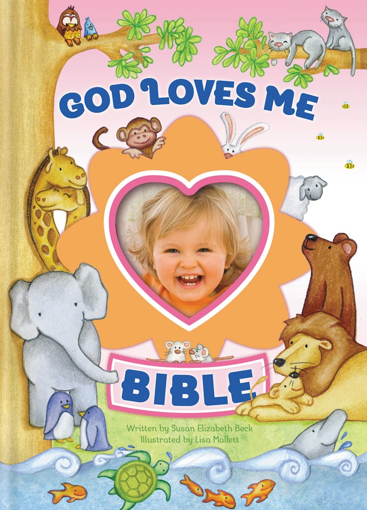 Cover image for God Loves Me Bible: Newly Illustrated Edition Pink, isbn: 9780310733980
