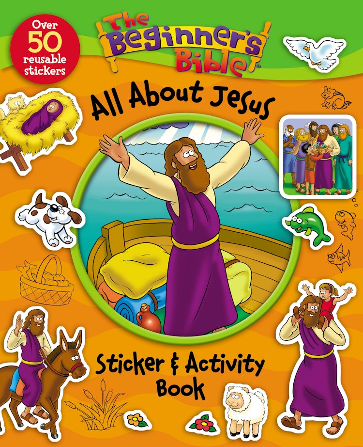 Cover image for The Beginner's Bible All About Jesus Sticker and Activity Book, isbn: 9780310746935