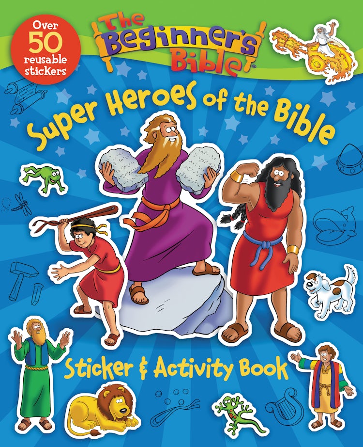 Cover image for The Beginner's Bible Super Heroes of the Bible Sticker and Activity Book, isbn: 9780310747512