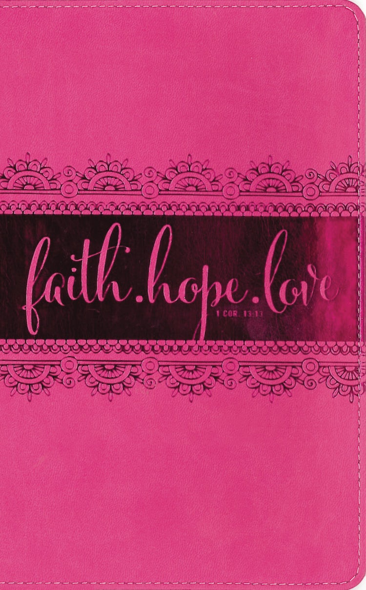 Cover image for NIV Bible for Teen Girls: Growing in Faith, Hope, and Love [Duo-tone Pink], isbn: 9780310749783