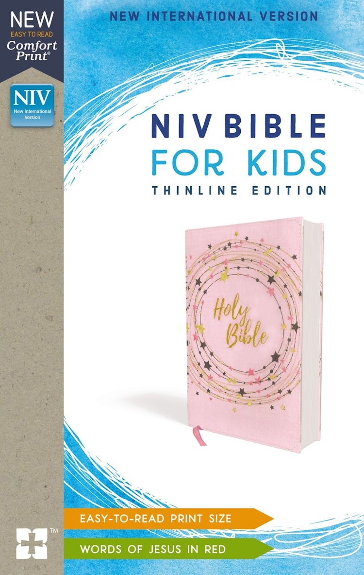Cover image for NIV Bible For Kids Thinline Red Letter Edition [Pink/Gold], isbn: 9780310764298
