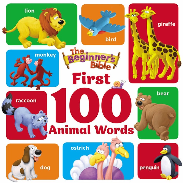 Cover image for The Beginner's Bible First 100 Animal Words, isbn: 9780310770633
