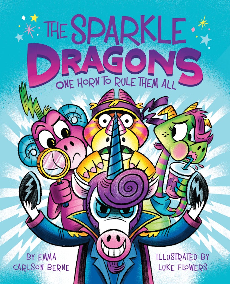 Cover image for The Sparkle Dragons: One Horn To Rule Them All, isbn: 9780358538110