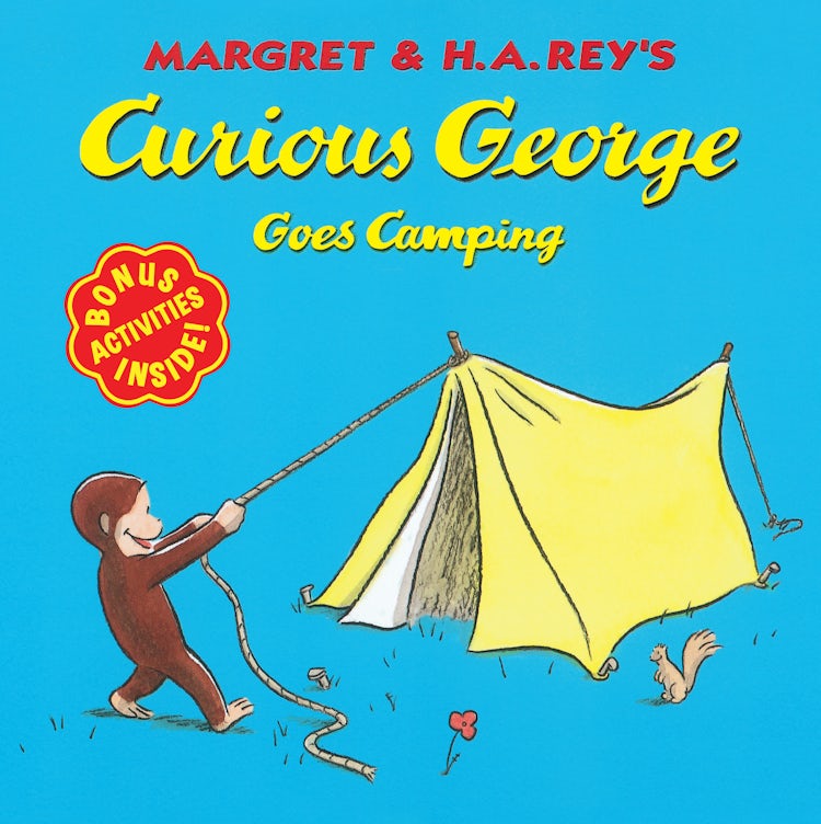 Cover image for Curious George Goes Camping, isbn: 9780395978351