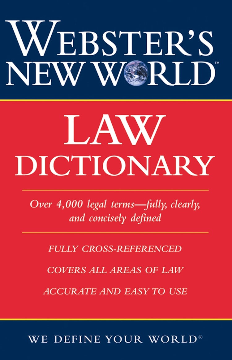 Cover image for Webster's New World Law Dictionary, isbn: 9780544188693
