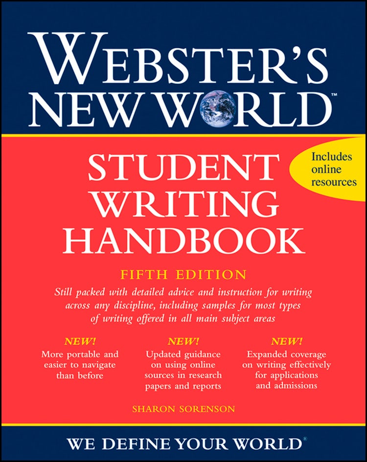 Cover image for Webster's New World Student Writing Handbook, Fifth Edition, isbn: 9780544188761