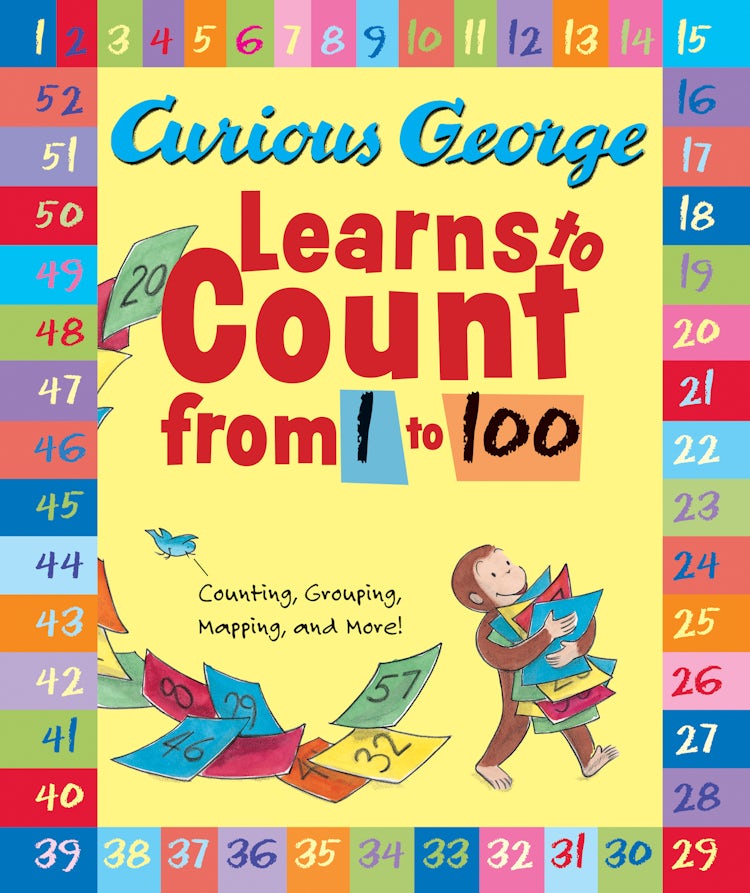 Cover image for Curious George Learns To Count From 1 To 100, isbn: 9780547138411