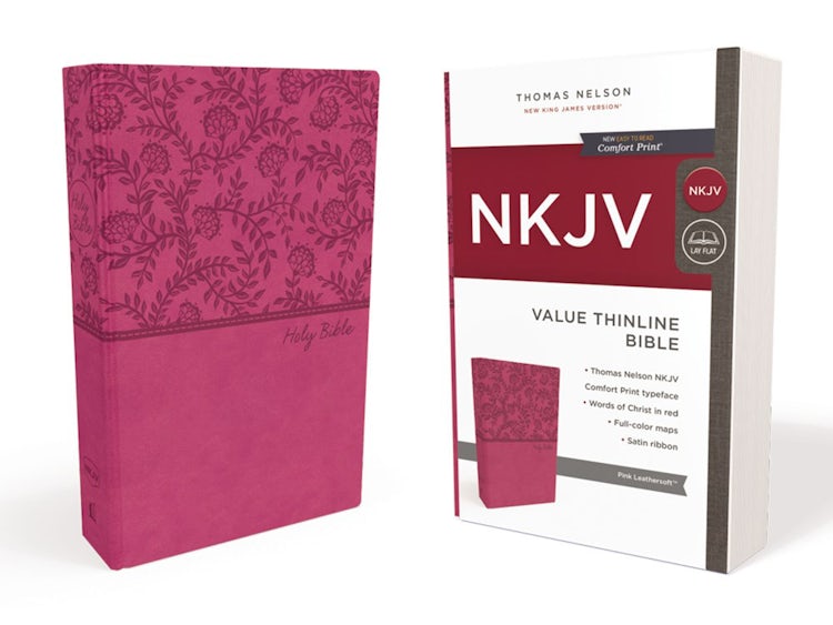 Cover image for NKJV Value Thinline Bible Red Letter Edition [Pink], isbn: 9780718074449