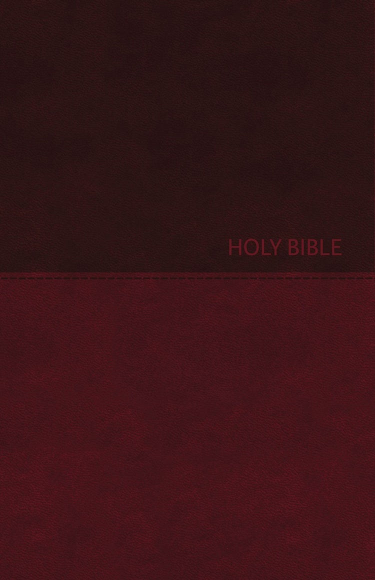 Cover image for NKJV Value Thinline Bible Red Letter Edition [Large Print, Burgandy], isbn: 9780718075606