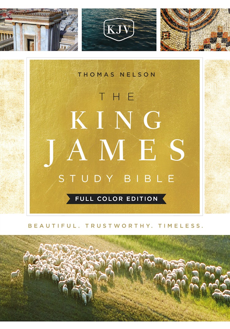 Cover image for The King James Study Bible, Cloth Over Board, Full-Color Edition, isbn: 9780718079154