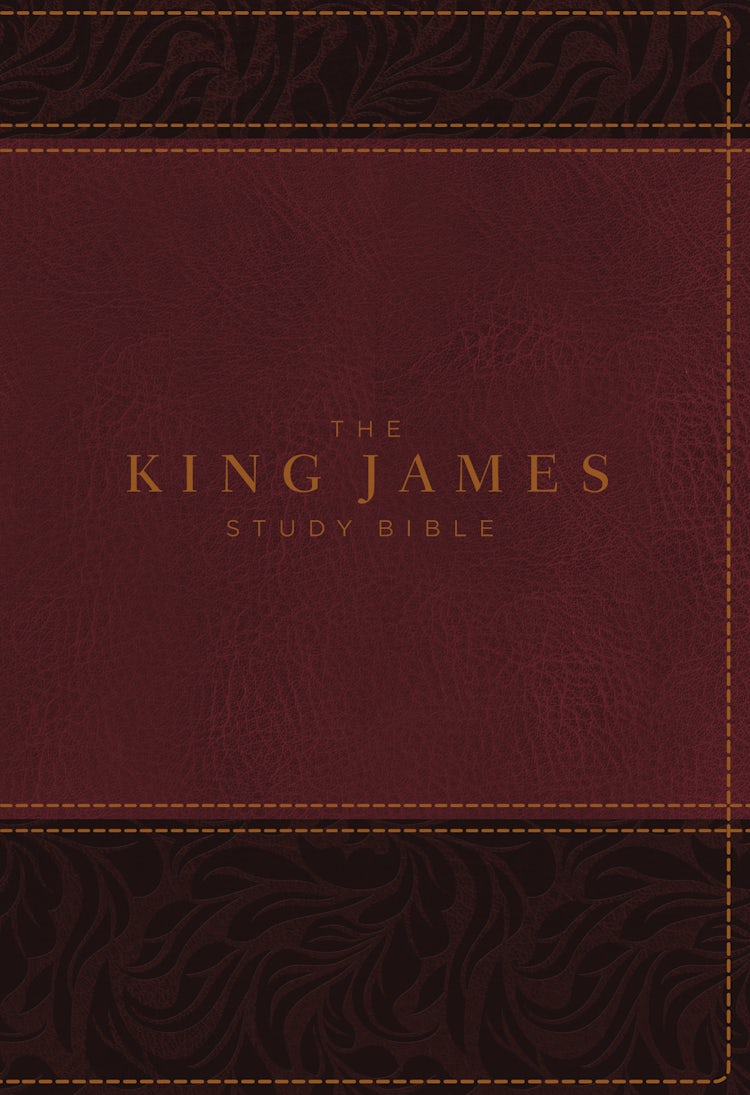 Cover image for The King James Study Bible, Full-Color Edition [Burgundy], isbn: 9780718079789