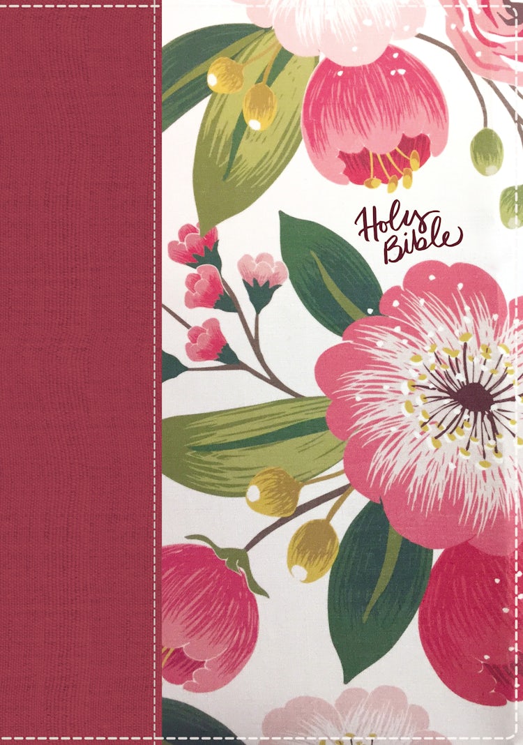 Cover image for The NKJV, Woman's Study Bible, Cloth over Board, Full-Color: Receiving God's Truth for Balance, Hope, and Transformation [Pink Floral], isbn: 9780718086831