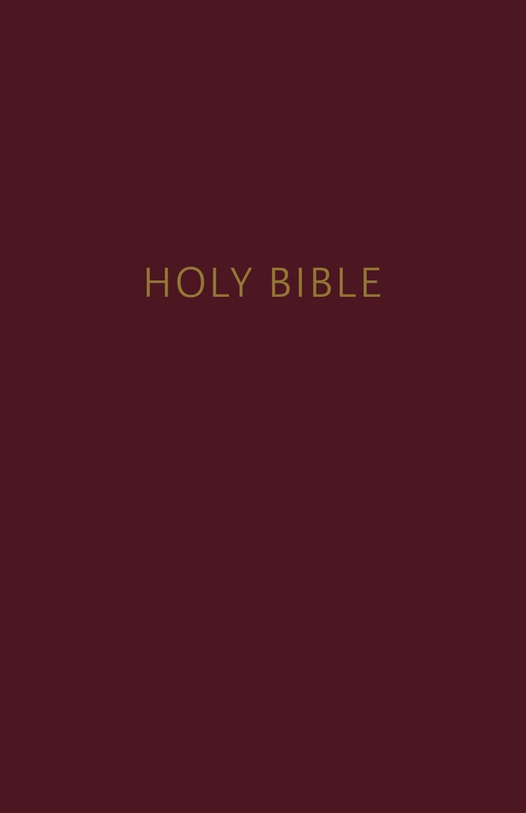 Cover image for NKJV Pew Bible Red Letter Edition [Large Print, Burgundy], isbn: 9780718095635
