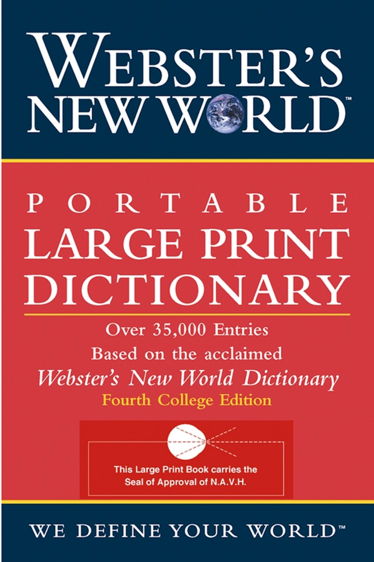 Cover image for Webster's New World Portable Large Print Dictionary, Second, isbn: 9780764564918