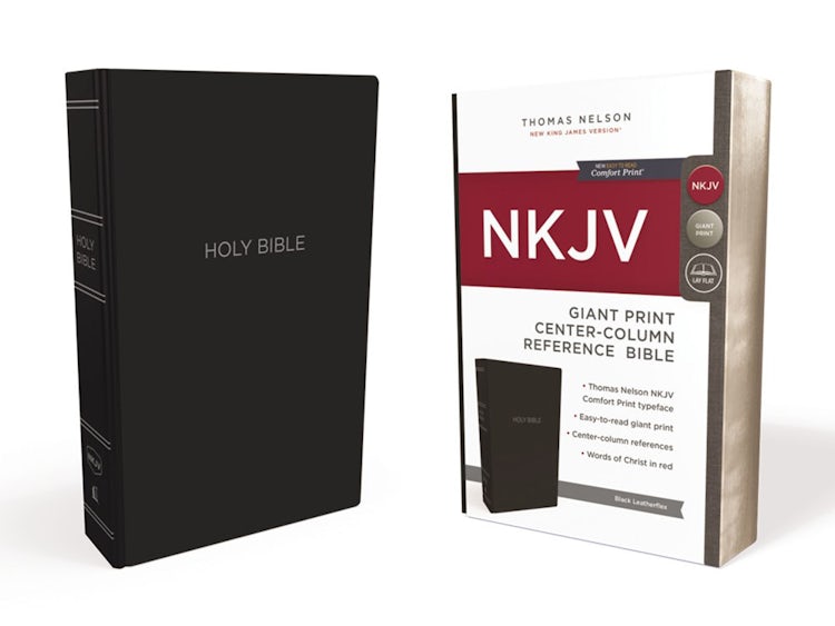 Cover image for NKJV Reference Bible Red Letter Edition [Center-Column Giant Print, Black], isbn: 9780785217565