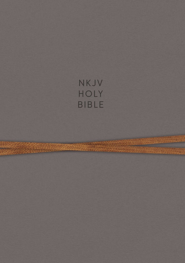 Cover image for NKJV Journal The Word Bible Red Letter Edition [Grey], isbn: 9780785218395