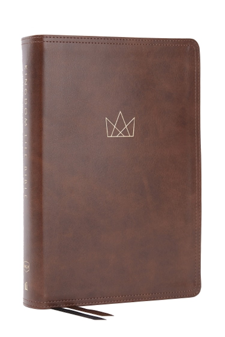 Cover image for Kingdom Life Bible: Join God's Mission to Save the World (NKJV, Brown, Red Letter, Comfort Print), isbn: 9780785222484
