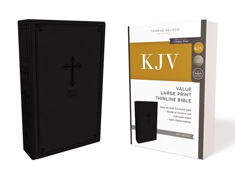 Cover image for KJV Value Thinline Bible Red Letter Edition [Large Print, Black], isbn: 9780785225881