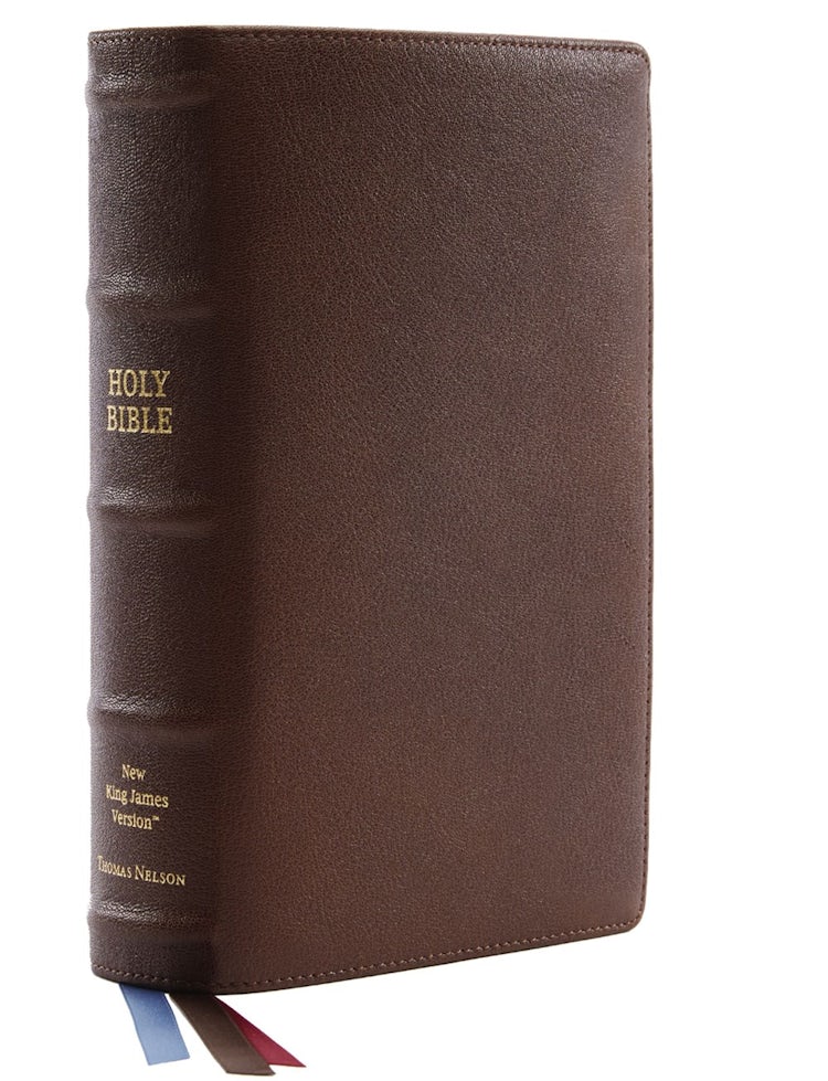 Cover image for NKJV Single-Column Reference Bible [Brown], isbn: 9780785231240
