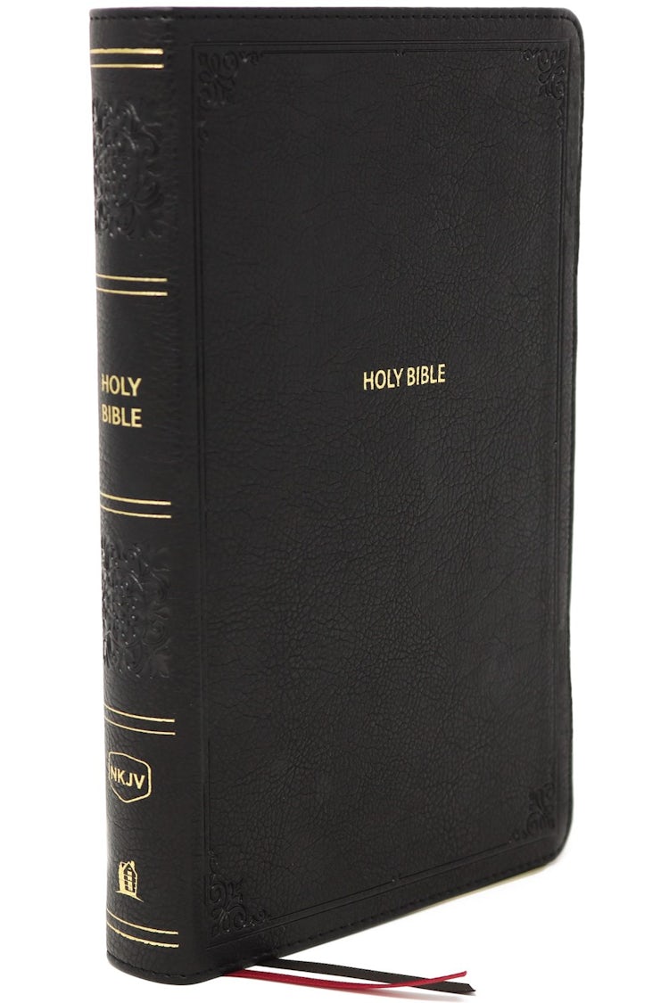 Cover image for NKJV End-of-verse Reference Bible, Personal Size Large Print, Thumb Indexed, Red Letter Edition, Comfort Print: Holy Bible, isbn: 9780785233671