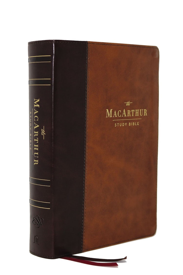Cover image for The ESV Macarthur Study Bible, 2nd Edition, Leathersoft: Unleashing God's Truth One Verse at a Time [Brown], isbn: 9780785235521