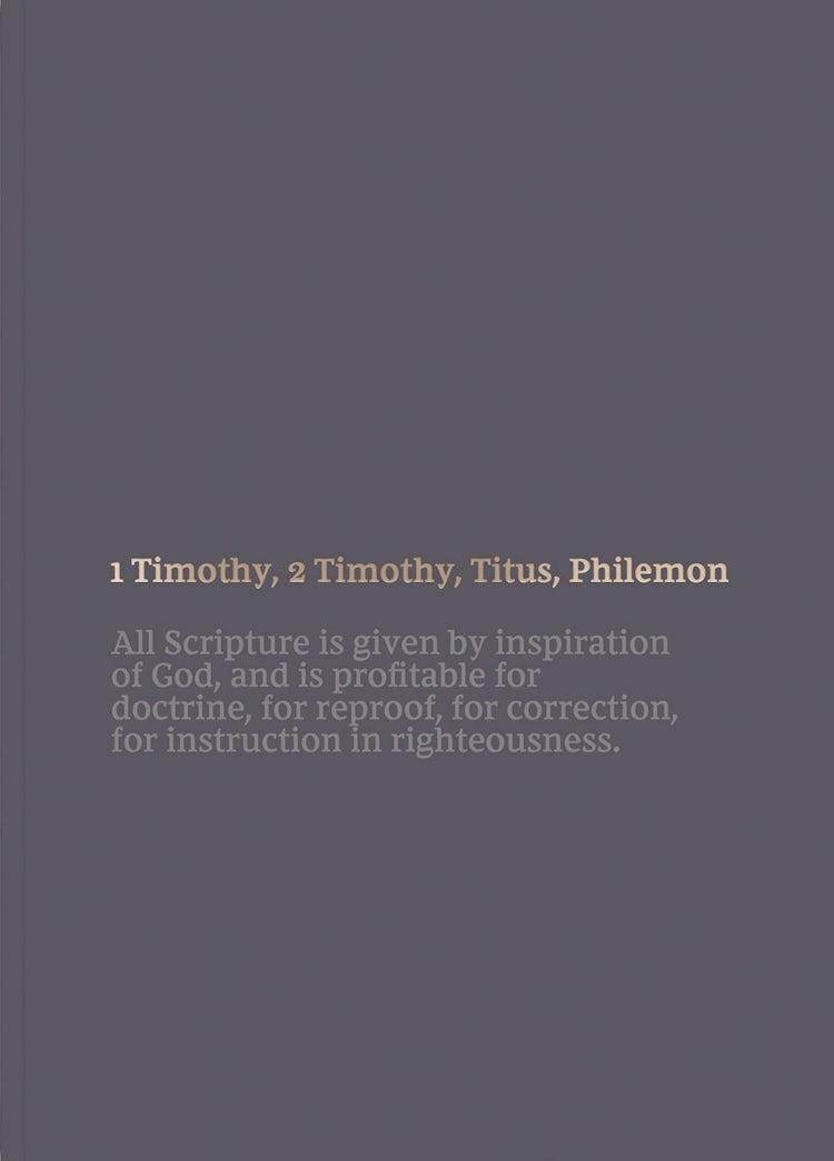 Cover image for NKJV Bible Journal - 1-2 Timothy, Titus, Philemon, Comfort Print: Holy Bible, New King James Version, isbn: 9780785236313