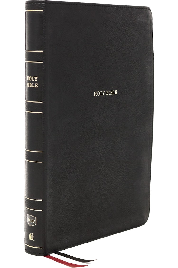 Cover image for NKJV Reference Bible, Super Giant Print, Red Letter Edition, Comfort Print: Holy Bible [Black], isbn: 9780785238072