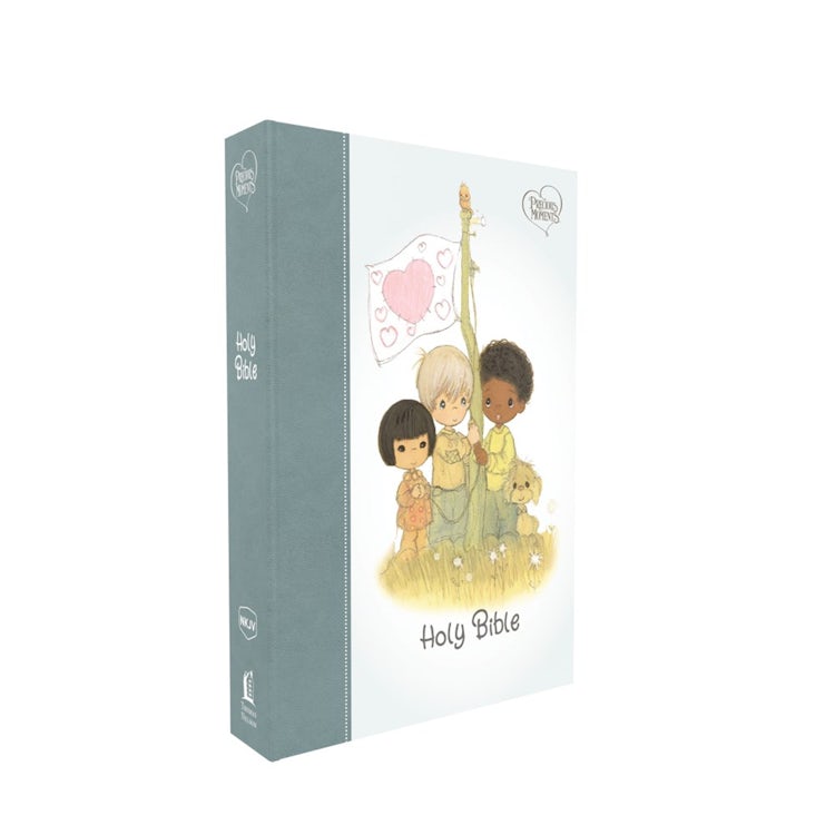 Cover image for NKJV Precious Moments Small Hands Bible, Comfort Print: Holy Bible, New King James Version [Teal], isbn: 9780785238645
