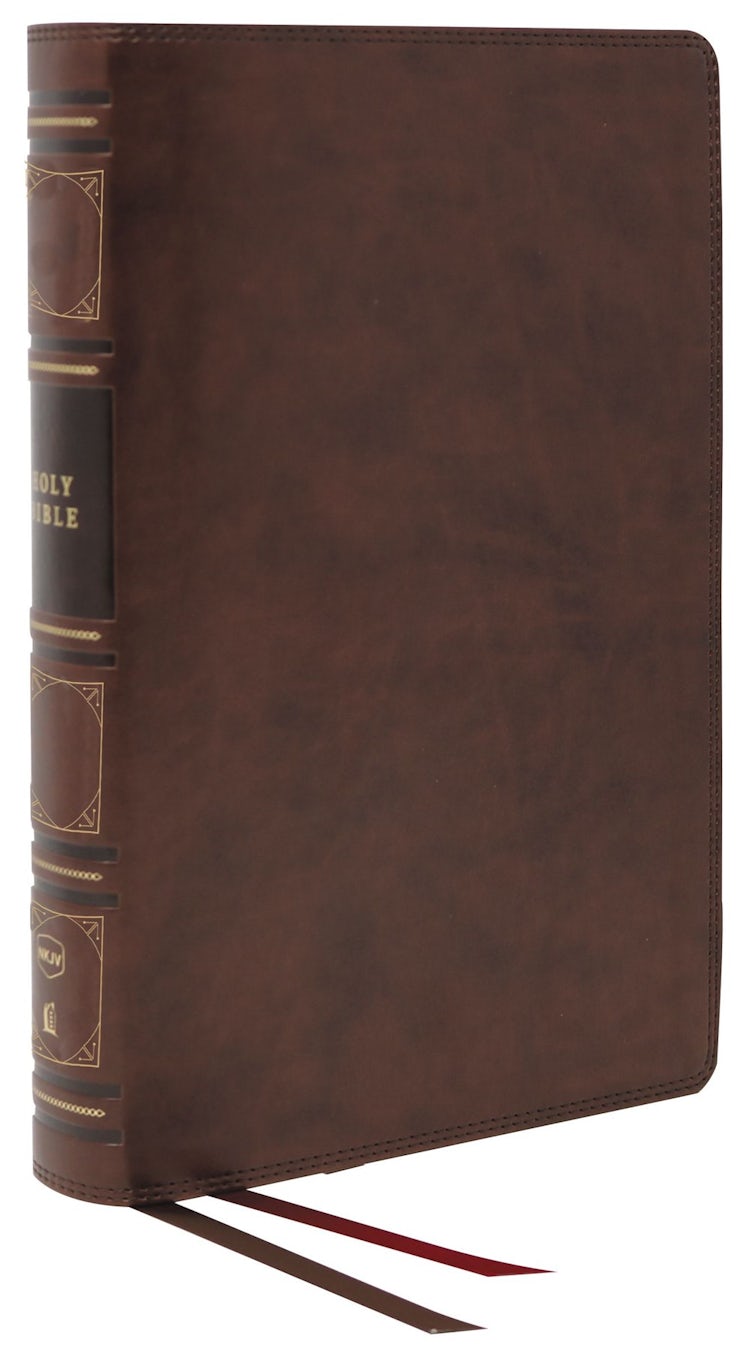 Cover image for NKJV Thinline Reference Bible, Red Letter, Comfort Print: Holy Bible, New King James Version [Brown], isbn: 9780785248842