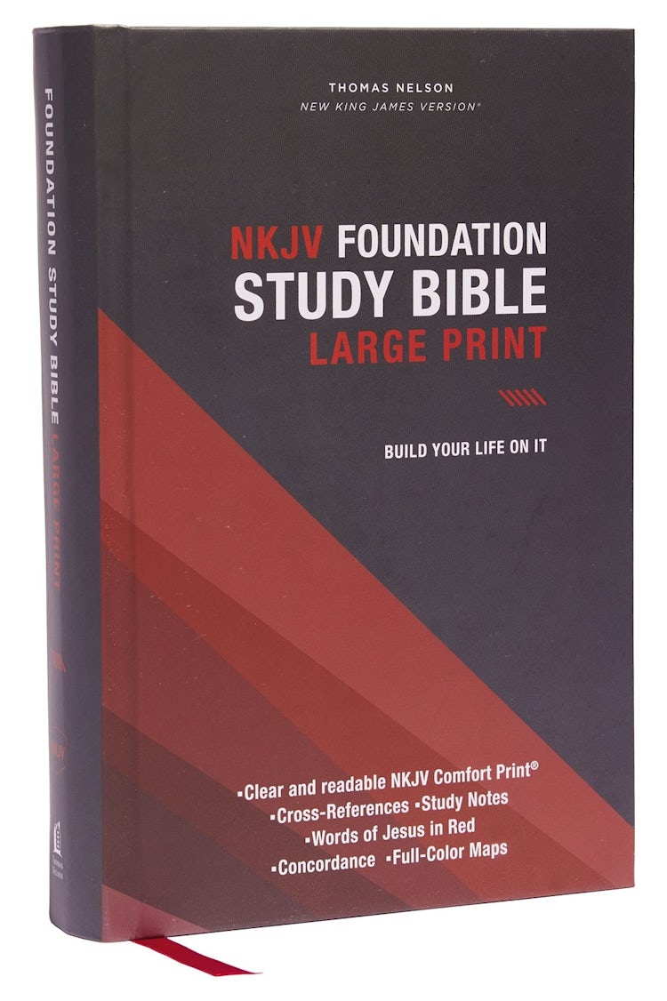 Cover image for NKJV Foundation Study Bible, Large Print, Red Letter, Comfort Print, isbn: 9780785261087