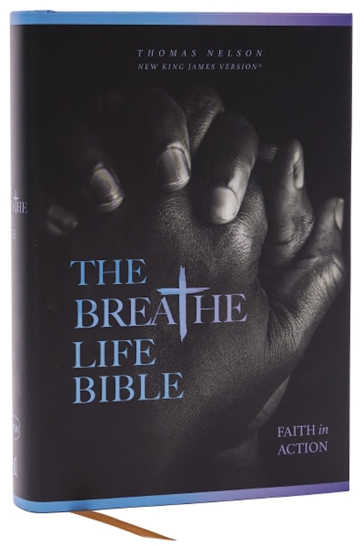 Cover image for The Breathe Life Holy Bible: Faith in Action (NKJV, Hardcover, Red Letter, Comfort Print) : Faith in Action, isbn: 9780785263081