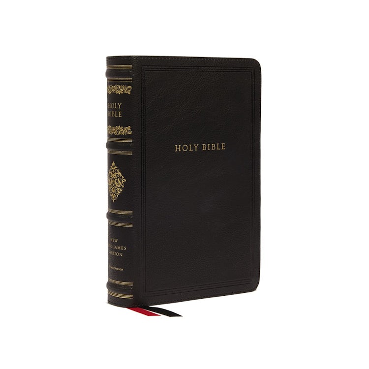 Cover image for NKJV Personal Size Reference Bible, Sovereign Collection, Red Letter, Comfort Print [Black], isbn: 9780785264903