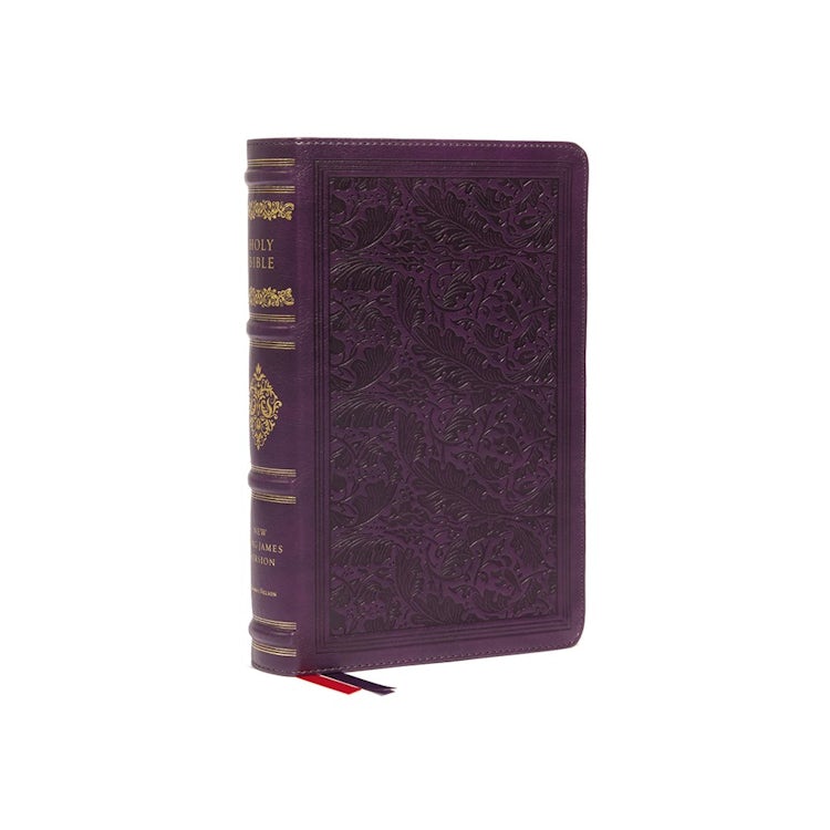 Cover image for NKJV Personal Size Reference Bible, Sovereign Collection, Red Letter, Comfort Print [Purple], isbn: 9780785265061