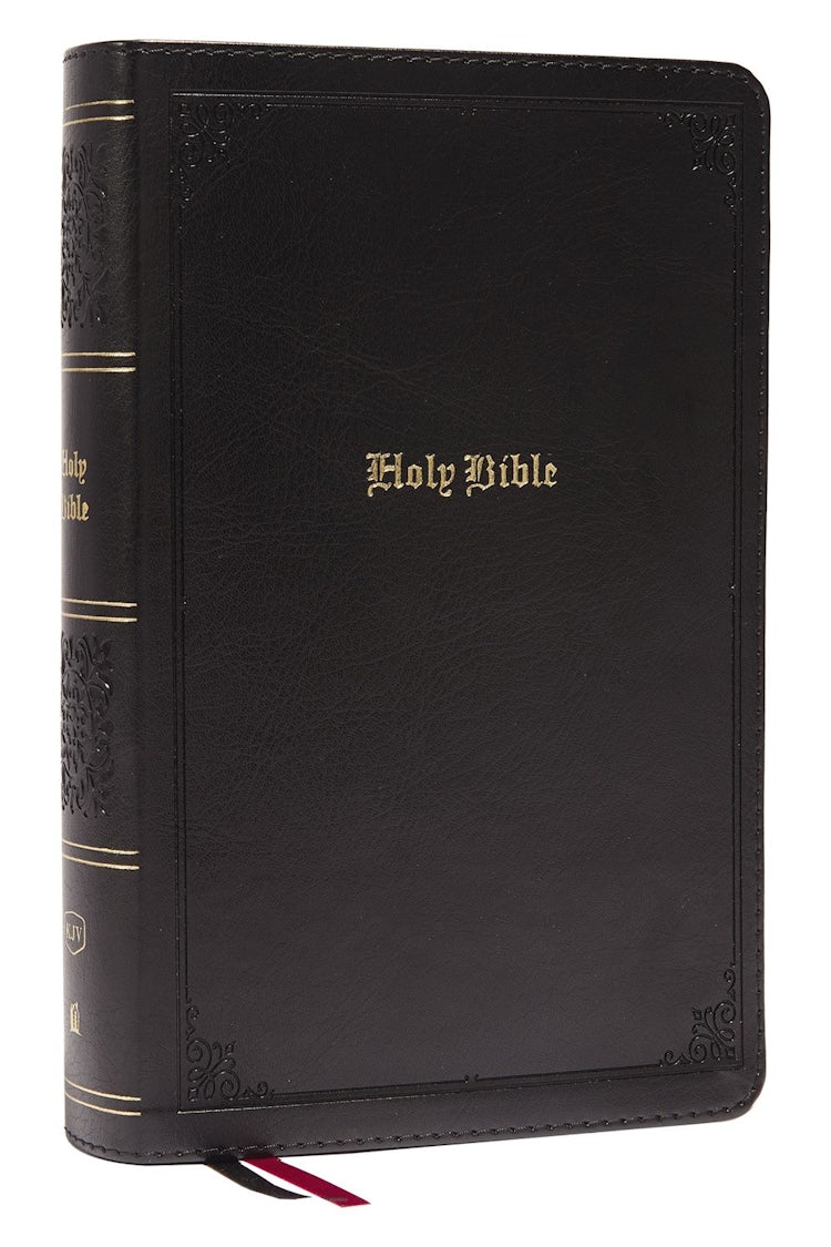Cover image for KJV, Personal Size Large Print Single-Column Reference Bible, Leathersoft, Black, Red Letter, Comfort Print: Holy Bible, King James Version, isbn: 9780785291039
