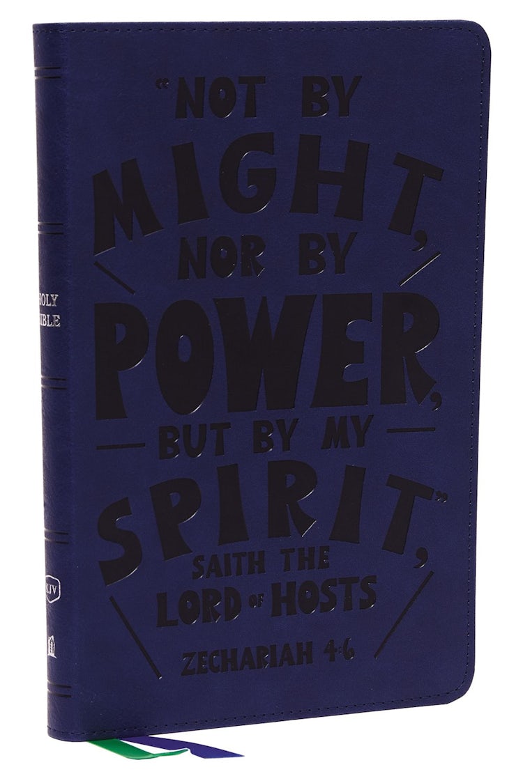 Cover image for KJV, Thinline Youth Edition Bible, Verse Art Cover Collection, Leathersoft, Red Letter, Comfort Print: Holy Bible, King James Version [Blue], isbn: 9780785292890