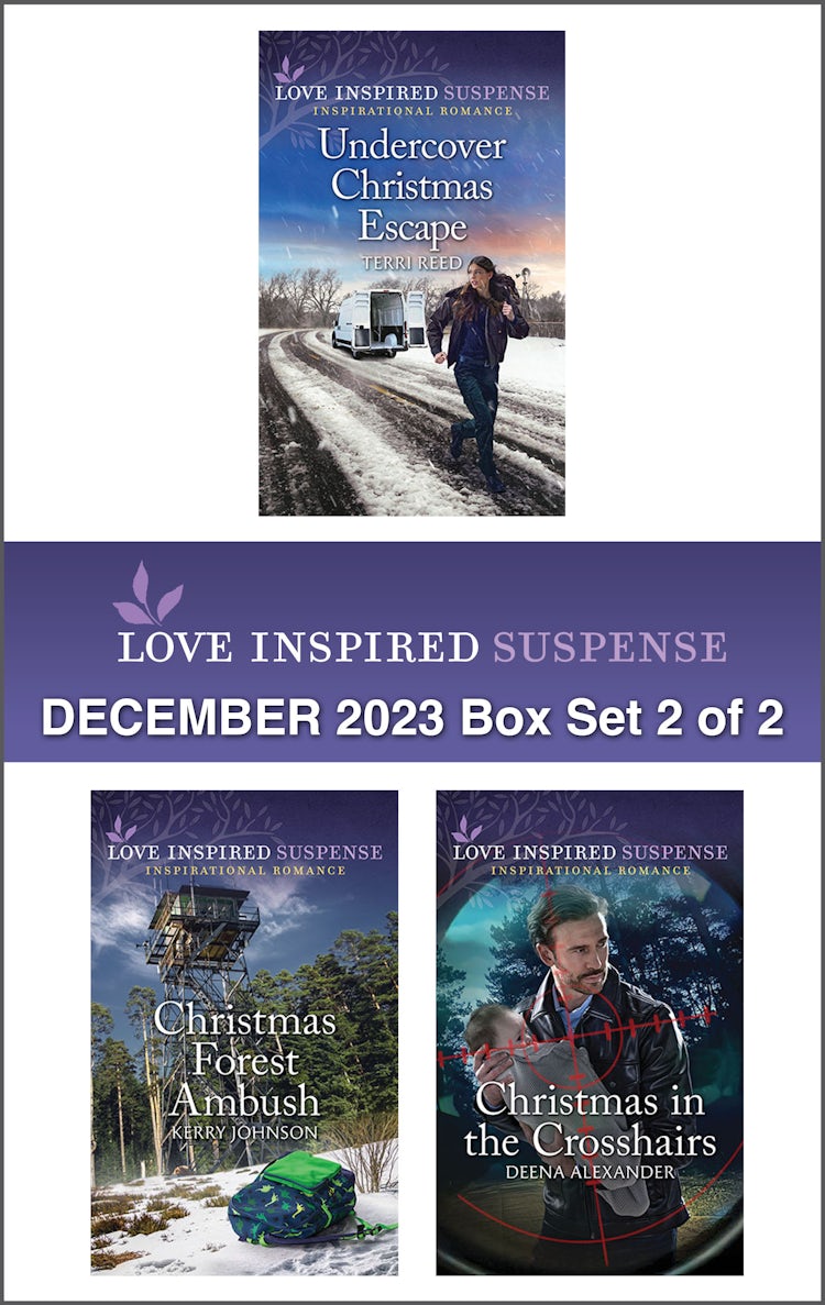 Cover image for Love Inspired Suspense December 2023 - Box Set 2 of 2/Undercover Christmas Escape/Christmas Forest Ambush/Christmas in the Crosshairs, isbn: 9781038900289