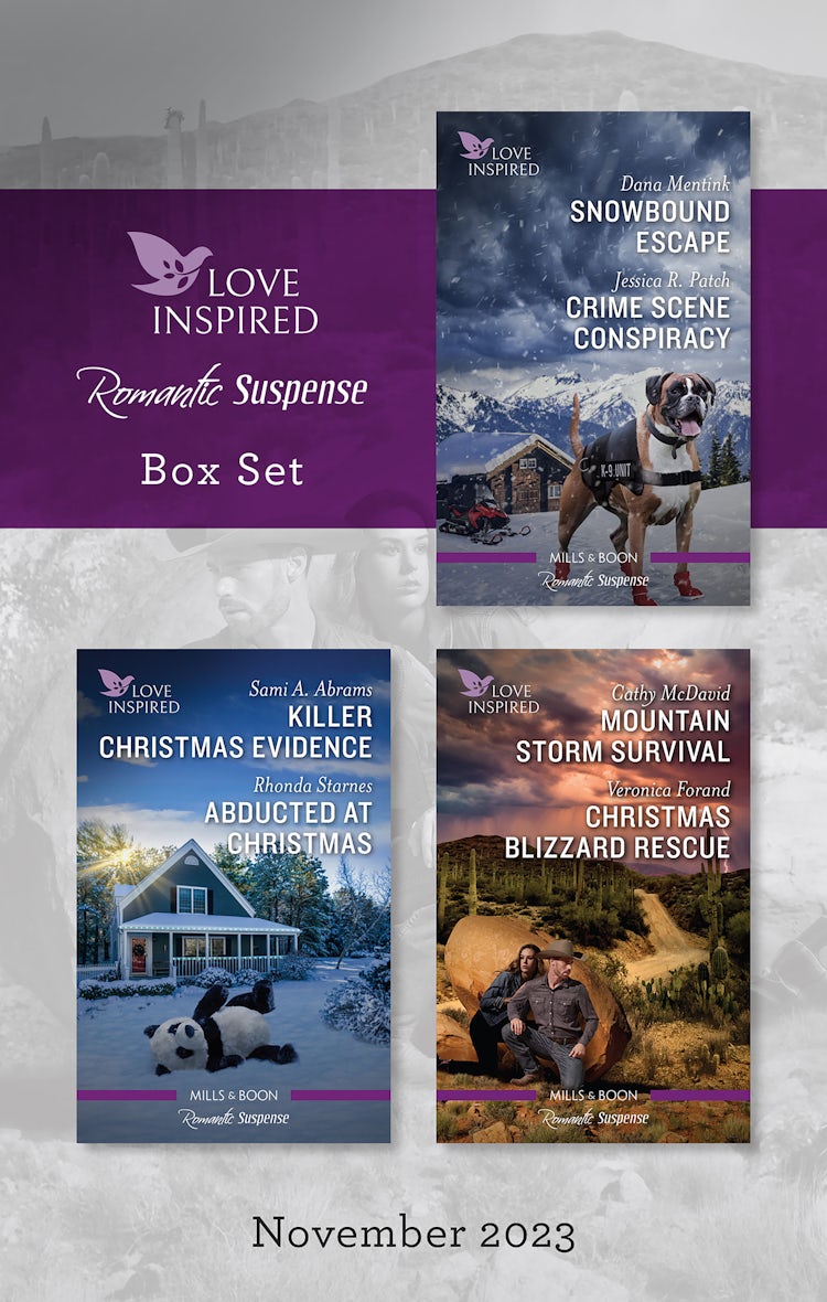 Cover image for Love Inspired Suspense Box Set Nov 2023/Snowbound Escape/Crime Scene Conspiracy/Killer Christmas Evidence/Abducted At Christmas/Mountain Storm Survival/Christmas Blizzard Rescue, isbn: 9781038901378