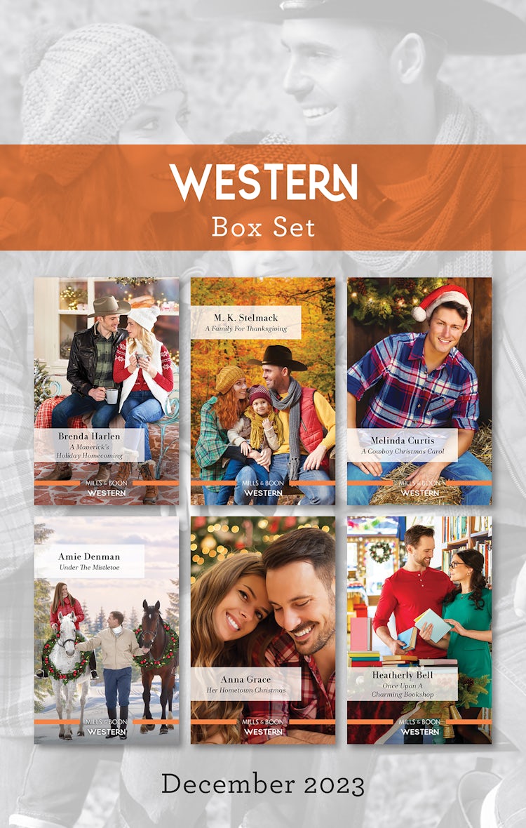 Cover image for Western Box Set Dec 2023/A Maverick's Holiday Homecoming/A Family For Thanksgiving/A Cowboy Christmas Carol/Under The Mistletoe/Her Hometown Christmas/Once Upon A Charming Bookshop, isbn: 9781038902207