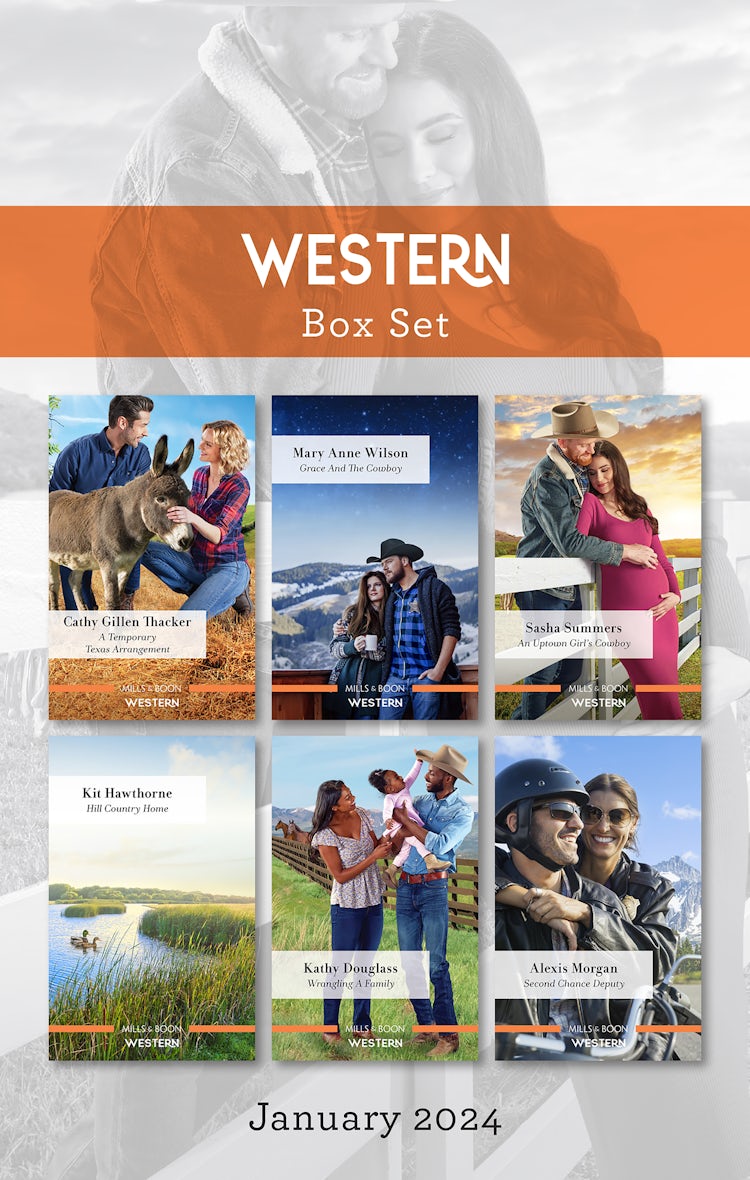 Cover image for Western Box Set Jan 2024/A Temporary Texas Arrangement/Grace And The Cowboy/An Uptown Girl's Cowboy/Hill Country Home/Wrangling A Family/Second Chance Deputy, isbn: 9781038904867