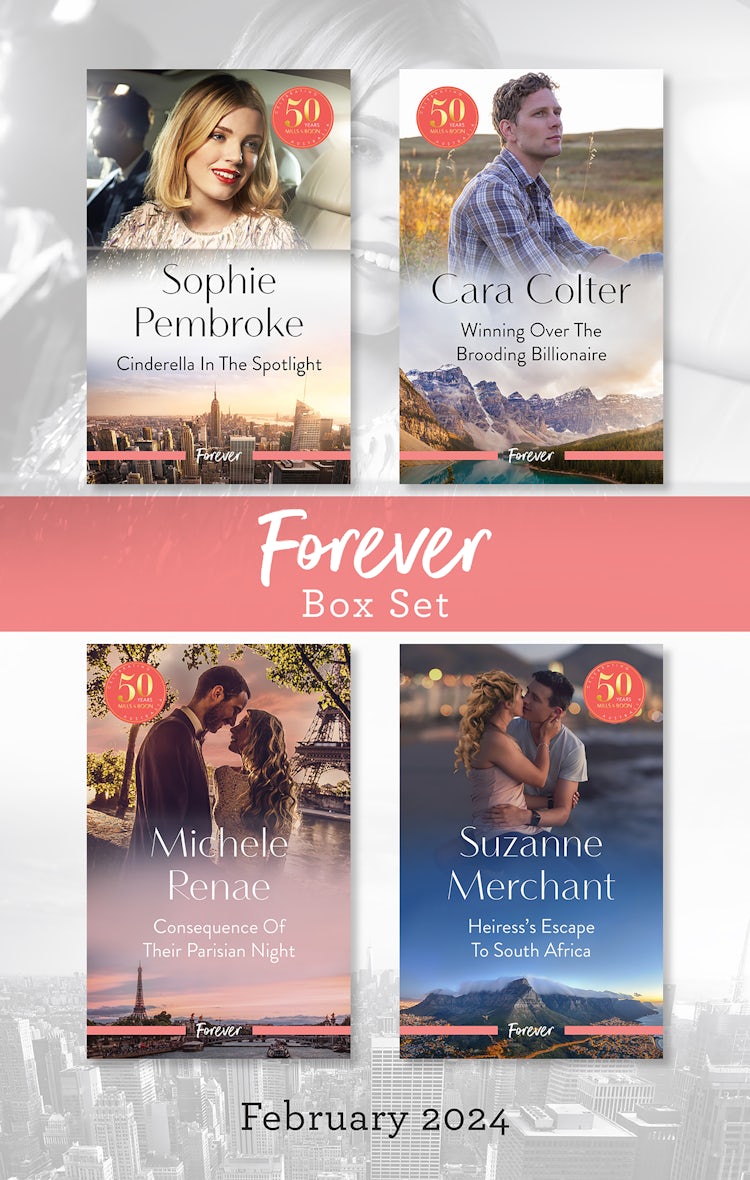Cover image for Forever Box Set Feb 2024/Cinderella In The Spotlight/Winning Over The Brooding Billionaire/Consequence Of Their Parisian Night/Heiress's Escape To South Africa, isbn: 9781038905161