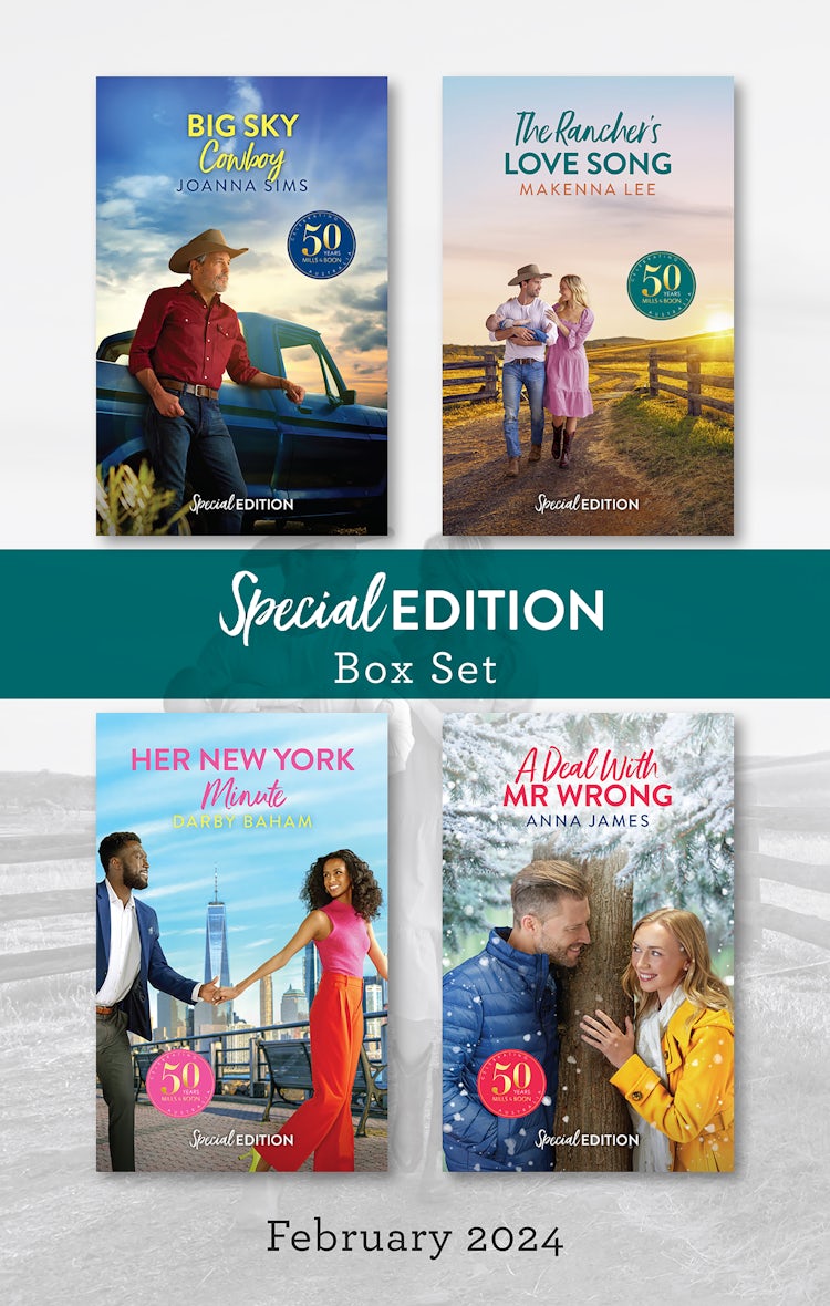 Cover image for Special Edition Box Set Feb 2024/Big Sky Cowboy/The Rancher's Love Song/Her New York Minute/A Deal with Mr Wrong, isbn: 9781038906625