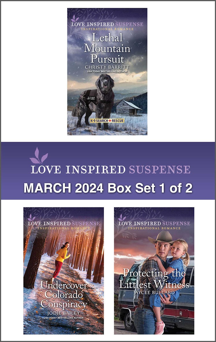 Cover image for Love Inspired Suspense March 2024 - Box Set 1 of 2/Lethal Mountain Pursuit/Undercover Colorado Conspiracy/Protecting The Littlest Witness, isbn: 9781038907943