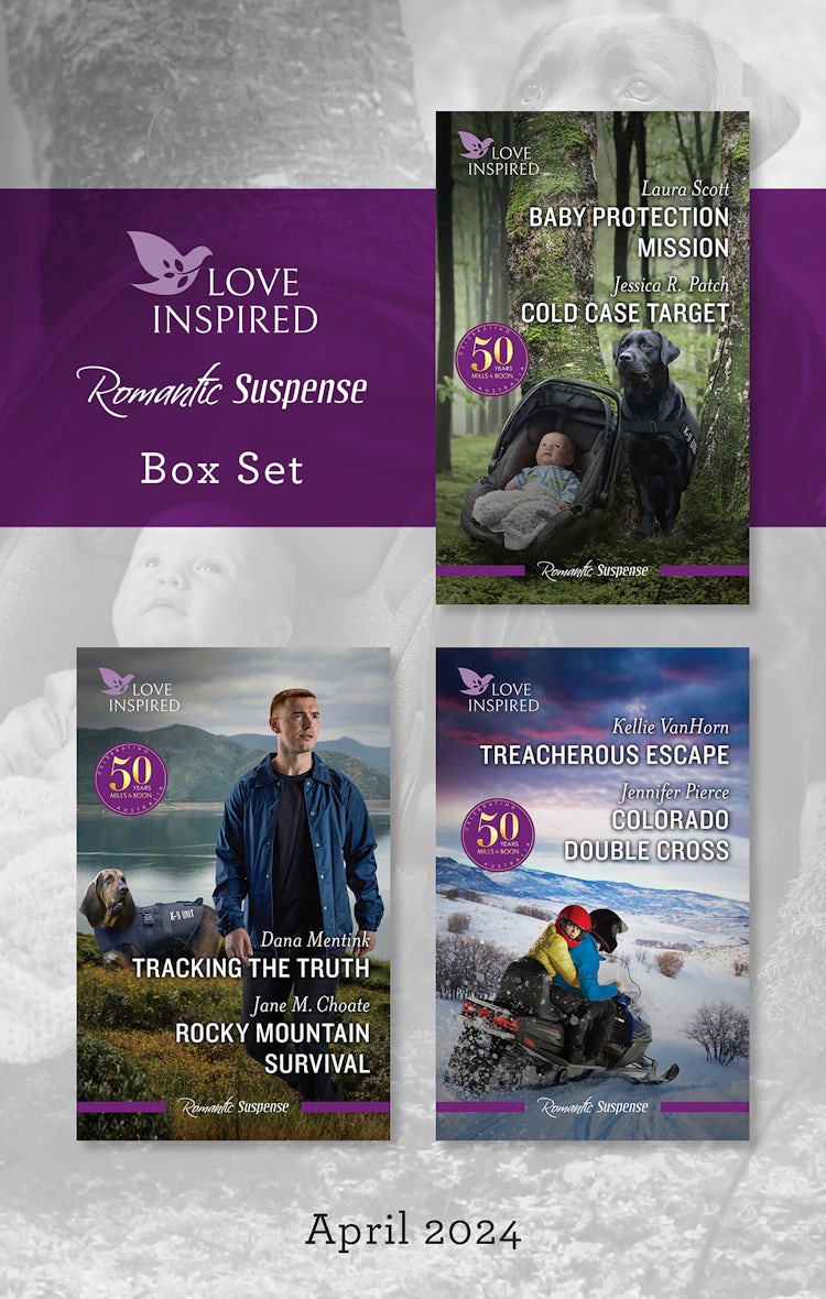 Cover image for Love Inspired Suspense Box Set April 2024/Baby Protection Mission/Cold Case Target/Tracking The Truth/Rocky Mountain Survival/Treacherous Escape/Colorado Double Cross, isbn: 9781038910141