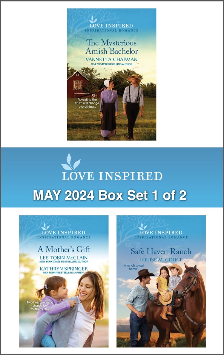 Cover image for Love Inspired May 2024 Box Set - 1 of 2/The Mysterious Amish Bachelor/A Mother For His Child/The Mommy List/Safe Haven Ranch, isbn: 9781038915320
