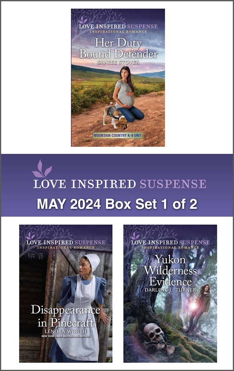 Cover image for Love Inspired Suspense May 2024 - Box Set 1 of 2/Her Duty Bound Defender/Disappearance In Pinecraft/Yukon Wilderness Evidence, isbn: 9781038915405