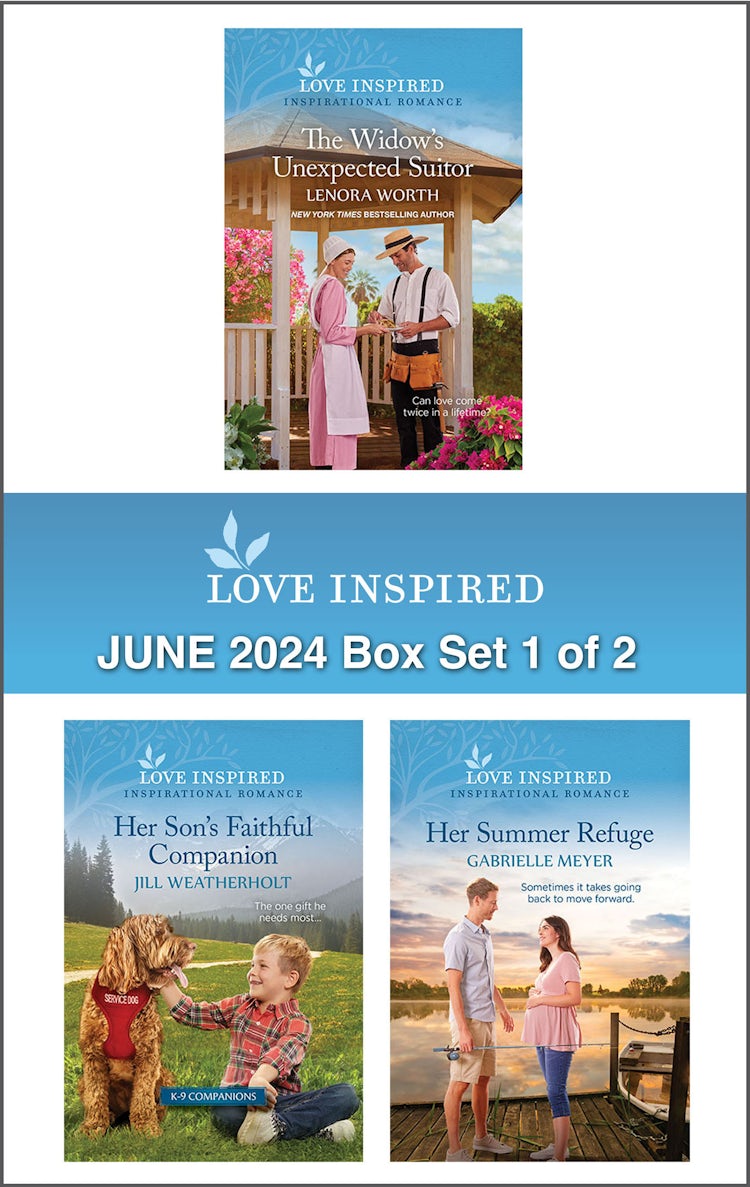 Cover image for Love Inspired June 2024 Box Set - 1 of 2/The Widow's Unexpected Suitor/Her Son's Faithful Companion/Her Summer Refuge, isbn: 9781038915610