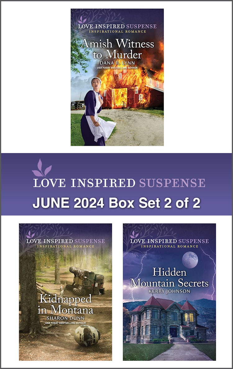 Cover image for Love Inspired Suspense June 2024 - Box Set 2 of 2/Amish Witness To Murder/Kidnapped In Montana/Hidden Mountain Secrets, isbn: 9781038915702