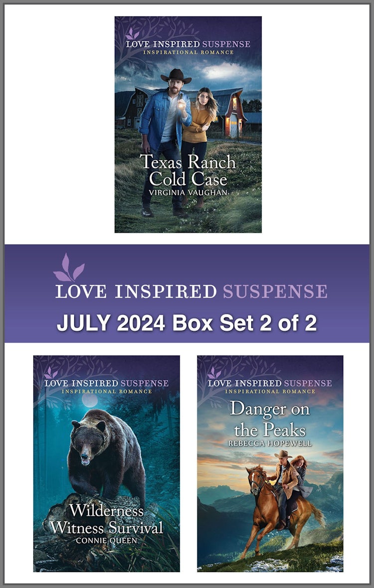 Cover image for Love Inspired Suspense July 2024 - Box Set 2 of 2/Texas Ranch Cold Case/Wilderness Witness Survival/Danger On The Peaks, isbn: 9781038919168
