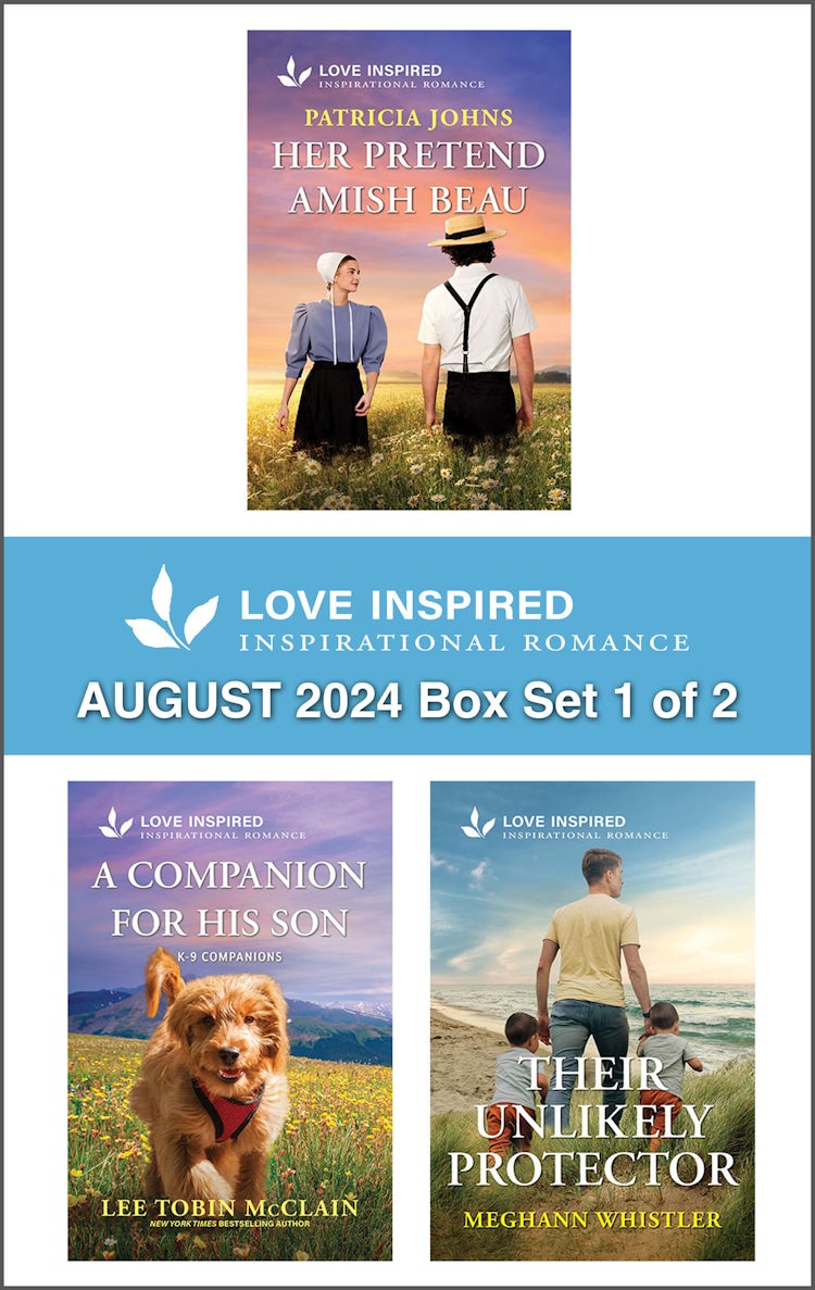 Cover image for Love Inspired August 2024 Box Set - 1 of 2/Her Pretend Amish Beau/A Companion For His Son/Their Unlikely Protector, isbn: 9781038922113